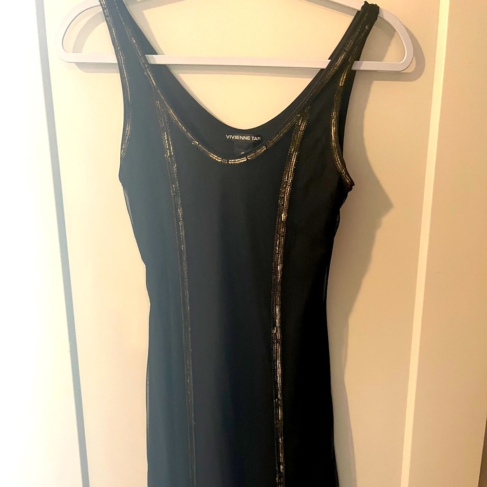 Vivienne Tam black cocktail dress size 0